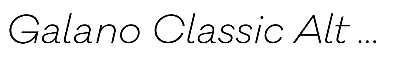 Galano Classic Alt Light Italic